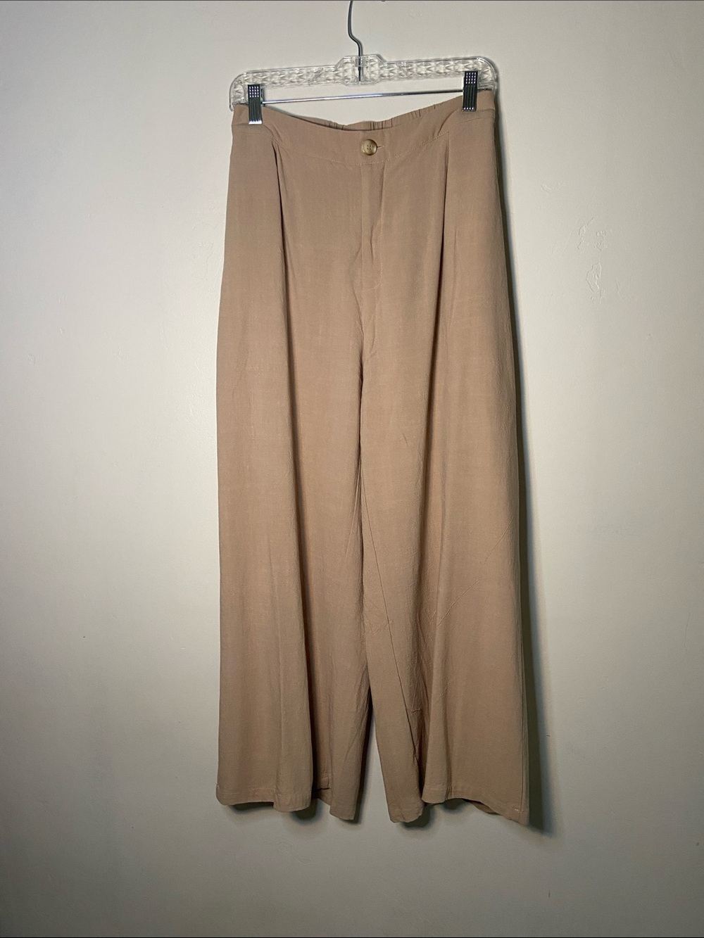 BloomChic Wide leg linen blend slacks